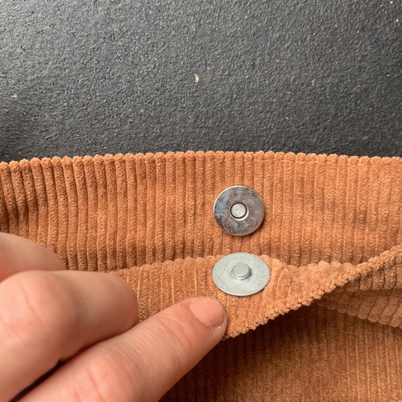 Brown corduroy tote bag - Picture 3 of 4